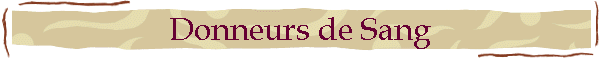 Donneurs de Sang